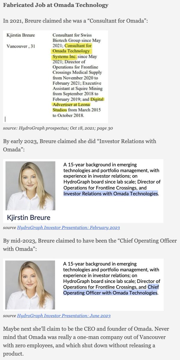nikoInvests's tweet photo. $HGRAF Hard to trust a CEO who repeatedly lies about their work history. Fake jobs &amp; fake companies
https://t.co/ZngzCQFijK
pumpers gonna pump https://t.co/WxEzCTfpVs