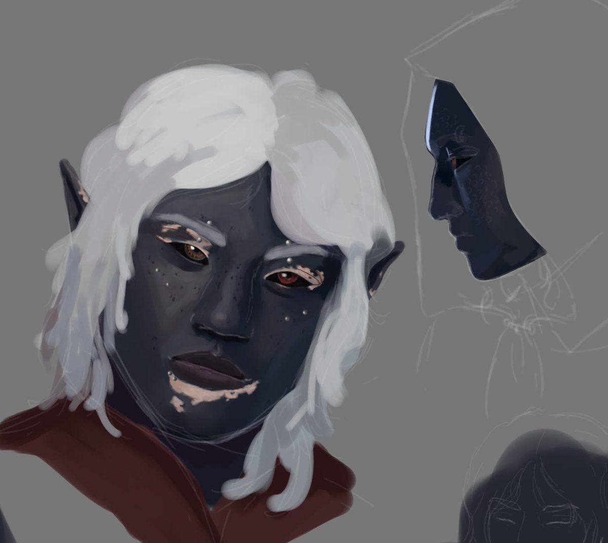 Venusearts's tweet photo. Erelynrae kenervs. 

#bg3 #drow https://t.co/mdteYONp9h