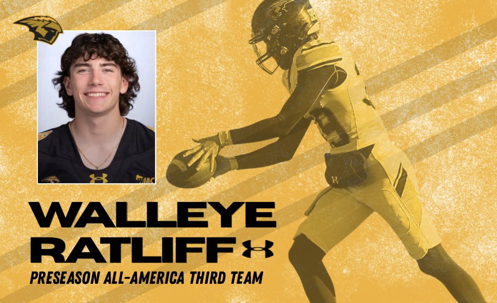 UW-Oshkosh Football (@uwofootball) on Twitter photo Congratulations to Walleye Ratliff! A two-time All-WIAC Second Team selection. He punted 20 times last season for 1,611 yards with a pair of touchbacks, 16 kicks that landed within the 20-yard line, and six that flew more than 50 yards.
READ MORE ABOUT WALLEYE HERE: Congratulations to Walleye Ratliff! A two-time All-WIAC Second Team selection. He punted 20 times last season for 1,611 yards with a pair of touchbacks, 16 kicks that landed within the 20-yard line, and six that flew more than 50 yards.
READ MORE ABOUT WALLEYE HERE: