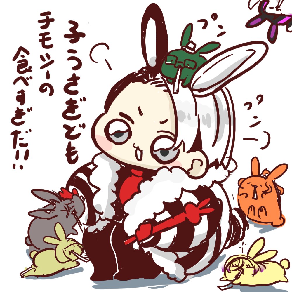 バニーエル先生の
子うさぎ教育授業中