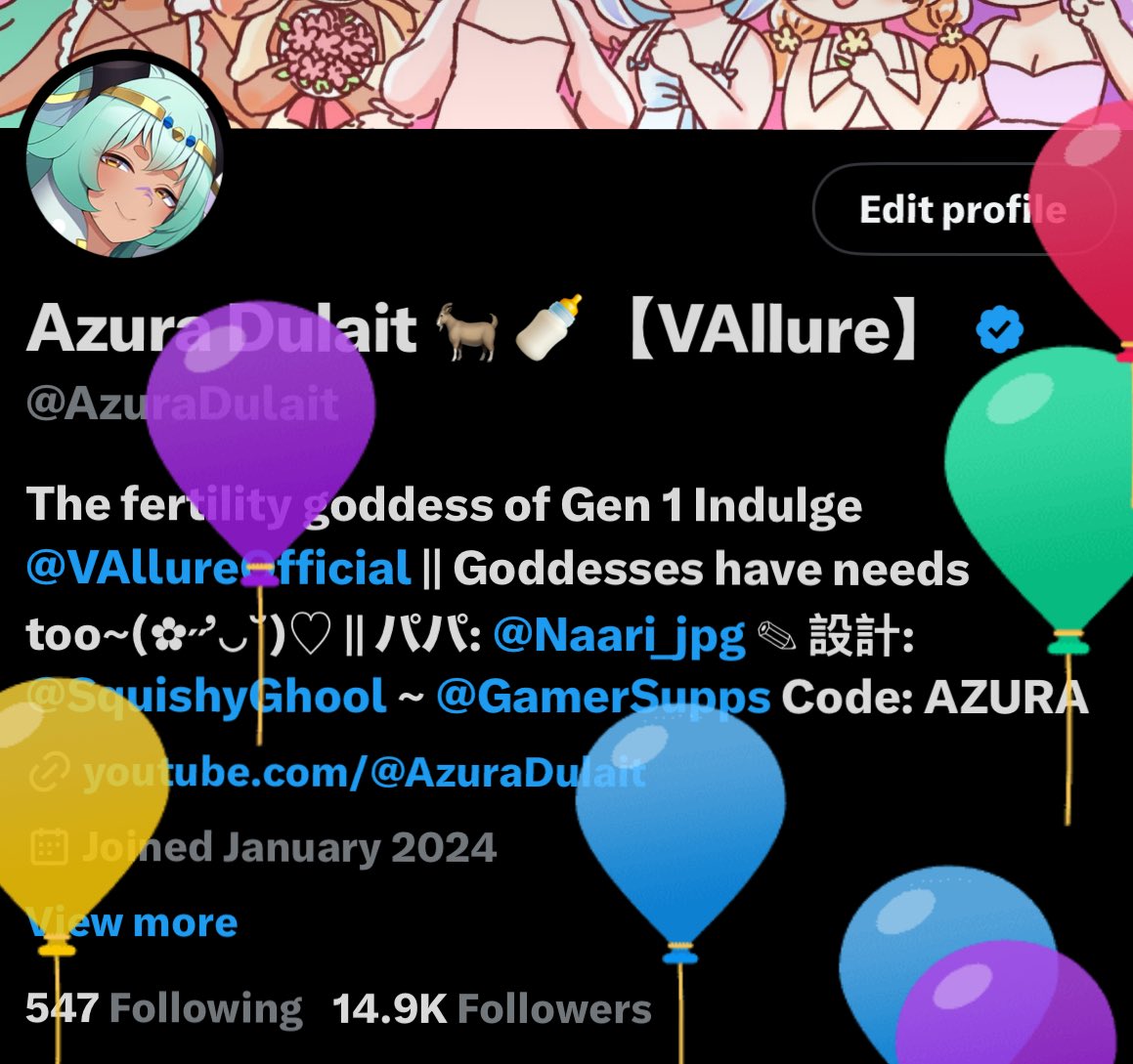 AzuraDulait's tweet image. Bawoons!!~ :3c It’s my birthday today!~ 🎂 🎉