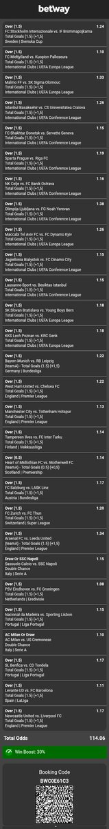 I just placed a bet with Betway. Tap here to copy my bet or search for this booking code in the Multi Bet betslip BWC0E61C3 betway.co.zm/?bookingCode=B…