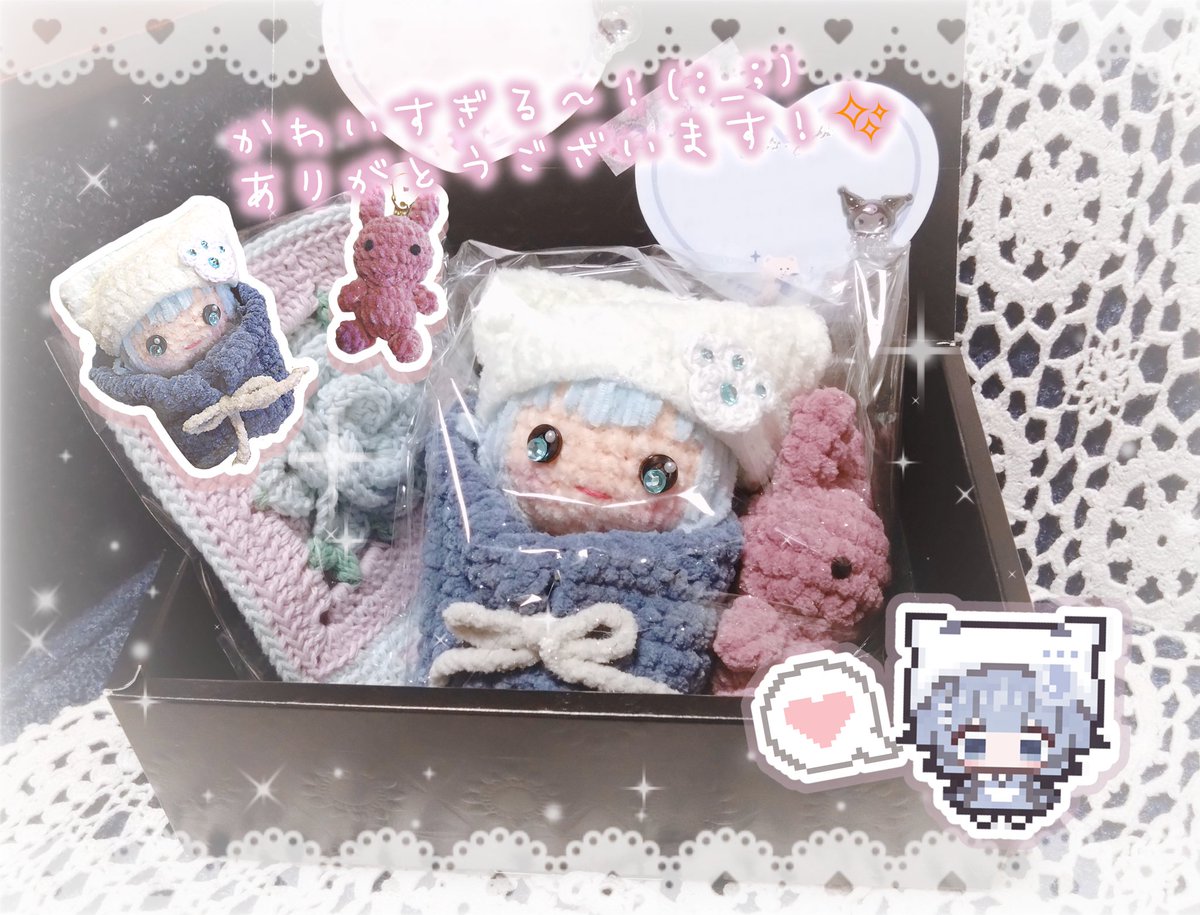 mikan_Mmwxp's tweet photo. ぬい自分では作れないから推しの子ドット描いてたら、なんと手作りの
うちのこのぬいさん頂きました〜(:_;)✨
【Ku__ro7　くろゆきちゃんより】
可愛すぎて感動…🥹💕
大切にして色んなとこに連れてきます(˶߹꒳߹)✨ https://t.co/XcCQNP2xHB