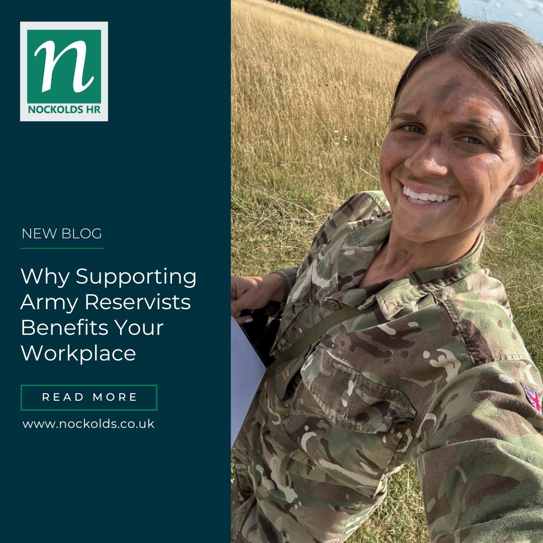 At Nockolds HR, we’re proud to support our colleague, Mia Gaitely, who serves as a National Army Reservist.

In her latest blog, Mia shares her recent 5-day training experience and explains why these transferable skills add real value to the workplace.: nockolds.co.uk/why-supporting…