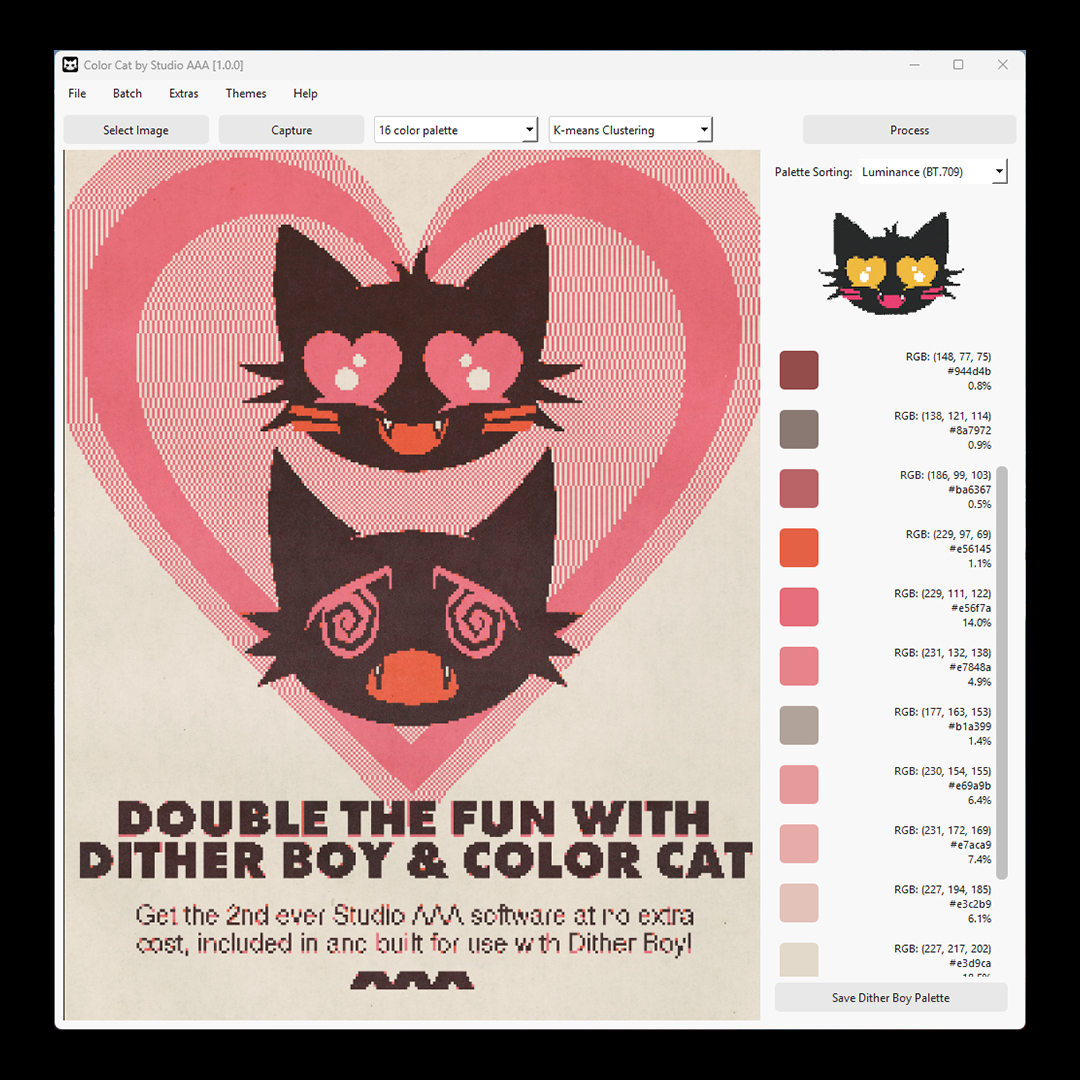 studio__aaa's tweet image. Making palettes in Color Cat ✨