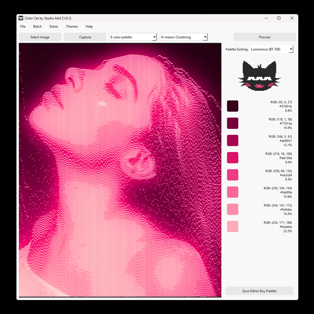 studio__aaa's tweet image. Making palettes in Color Cat ✨