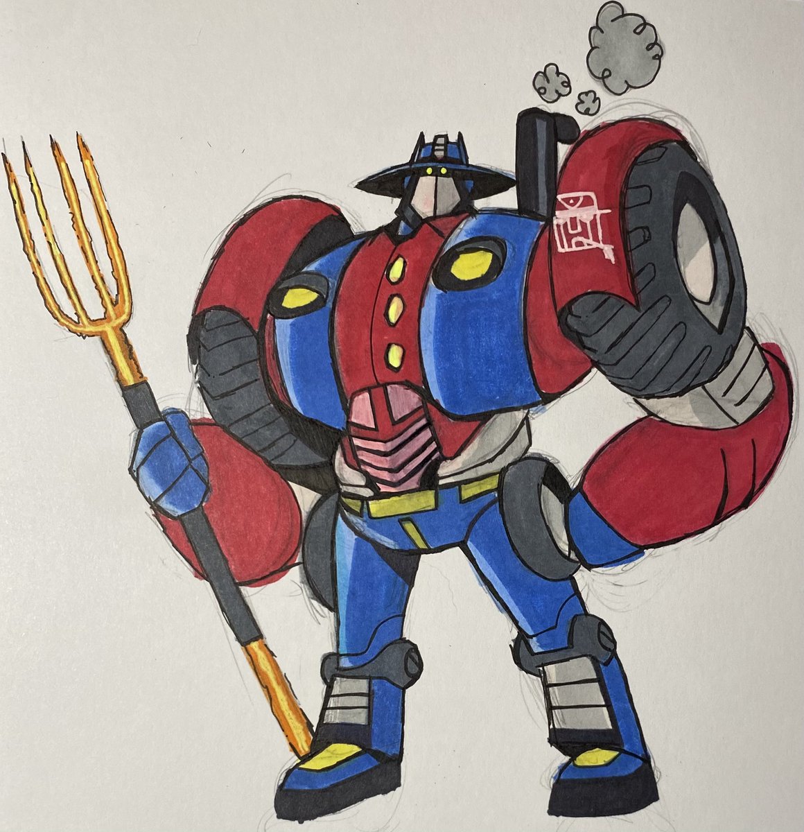 My proposal for a new tf series: Transfarmers, where the Agriculturebots are led by the noble Croptimus Prime