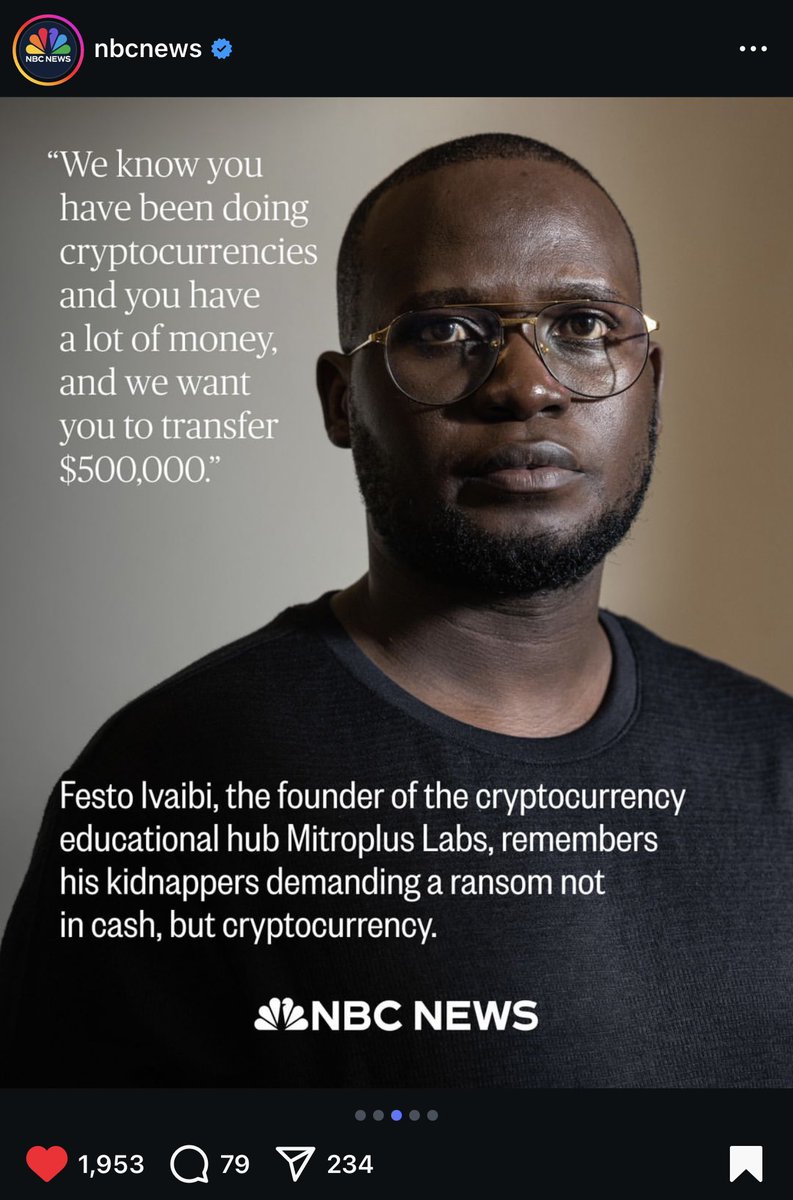 AfroTokenSUN's tweet photo. UPDATE: All gunmen have been arrested, @NIRA_Ug Employee orchestrated the crypto abduction..

Thank you @MODVA_UPDF @PoliceUg @binance https://t.co/DiXfNbzUpC