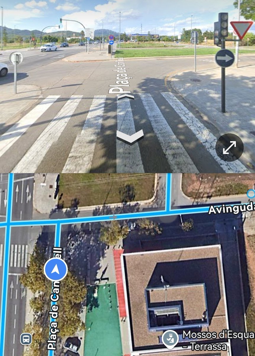 un vehicle dels <a href="/mossos/">Mossos</a> #terrassa, avui cap a 3/4 d'1, s'ha saltat aquest semàfor en vermell i ha girat contra direcció per estalviar-se donar la volta correctament. Ni llums, ni sirenes. #MalExemple