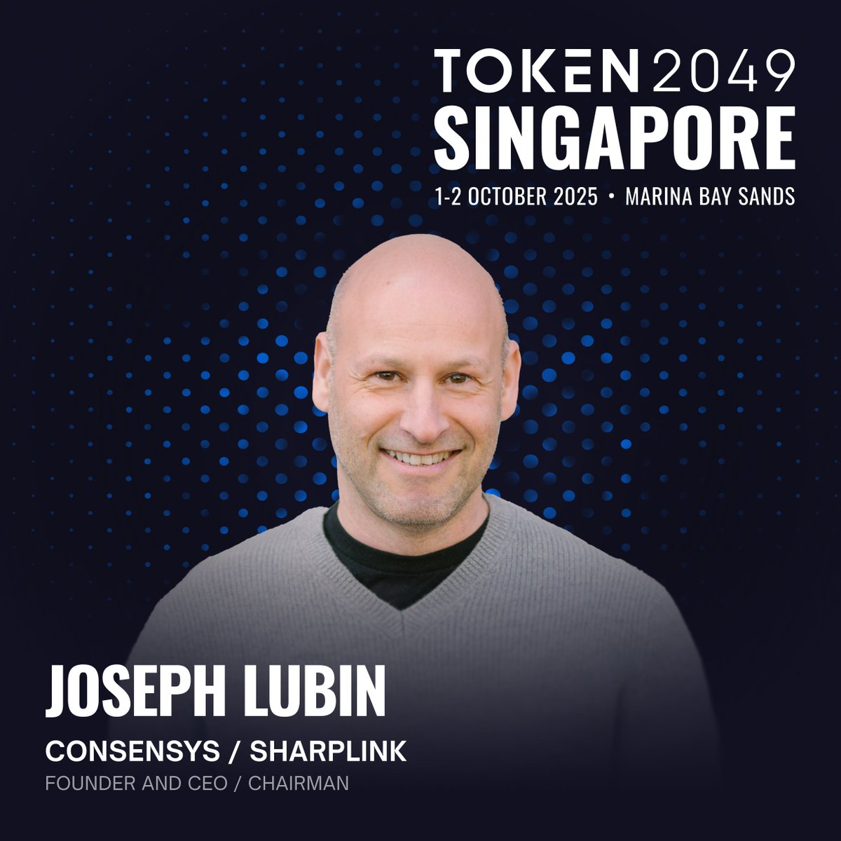 TOKEN2049 (@token2049) on Twitter photo With Ethereum celebrating 10 years of non-stop uptime and institutional momentum building, <a href="/ethereumJoseph/">Joseph Lubin</a> (Founder and CEO, <a href="/Consensys/">Consensys.eth</a>) brings his agenda-setting vision of <a href="/ethereum/">Ethereum</a>’s ‘Trustware’ era to TOKEN2049 Singapore.
Don’t stay on the sidelines: join us on 1-2 Oct 2025. With Ethereum celebrating 10 years of non-stop uptime and institutional momentum building, <a href="/ethereumJoseph/">Joseph Lubin</a> (Founder and CEO, <a href="/Consensys/">Consensys.eth</a>) brings his agenda-setting vision of <a href="/ethereum/">Ethereum</a>’s ‘Trustware’ era to TOKEN2049 Singapore.
Don’t stay on the sidelines: join us on 1-2 Oct 2025.