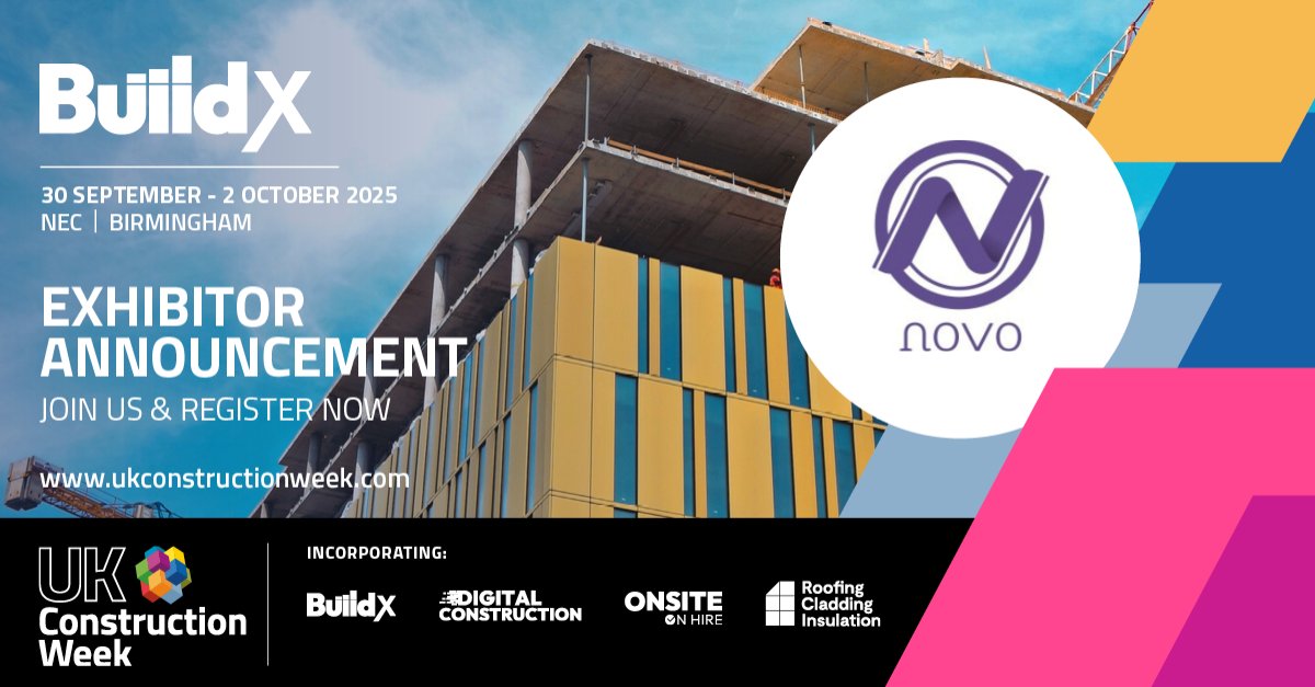UK_CW's tweet image. We are thrilled to announce Novo Consultants Ltd to the UKCW 2025 Birmingham line-up, 30 Sept-2 Oct, NEC.
Visit Stand G86 to see how they’re driving smarter project delivery.
Get your free ticket:zurl.co/m8J20
#NovoConsultants #ProjectControls #ConstructionConsultancy