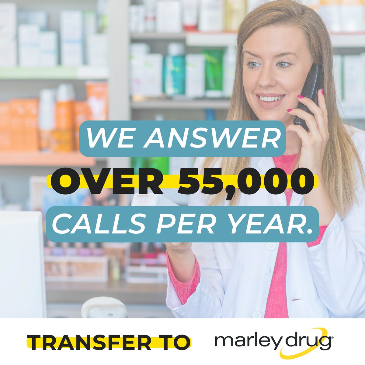 At Marley Drug, your time matters. That’s why we answer your call within 30–60 seconds. No long hold times, no endless menus. Just real people, ready to help. 💙 bit.ly/44hvnxP