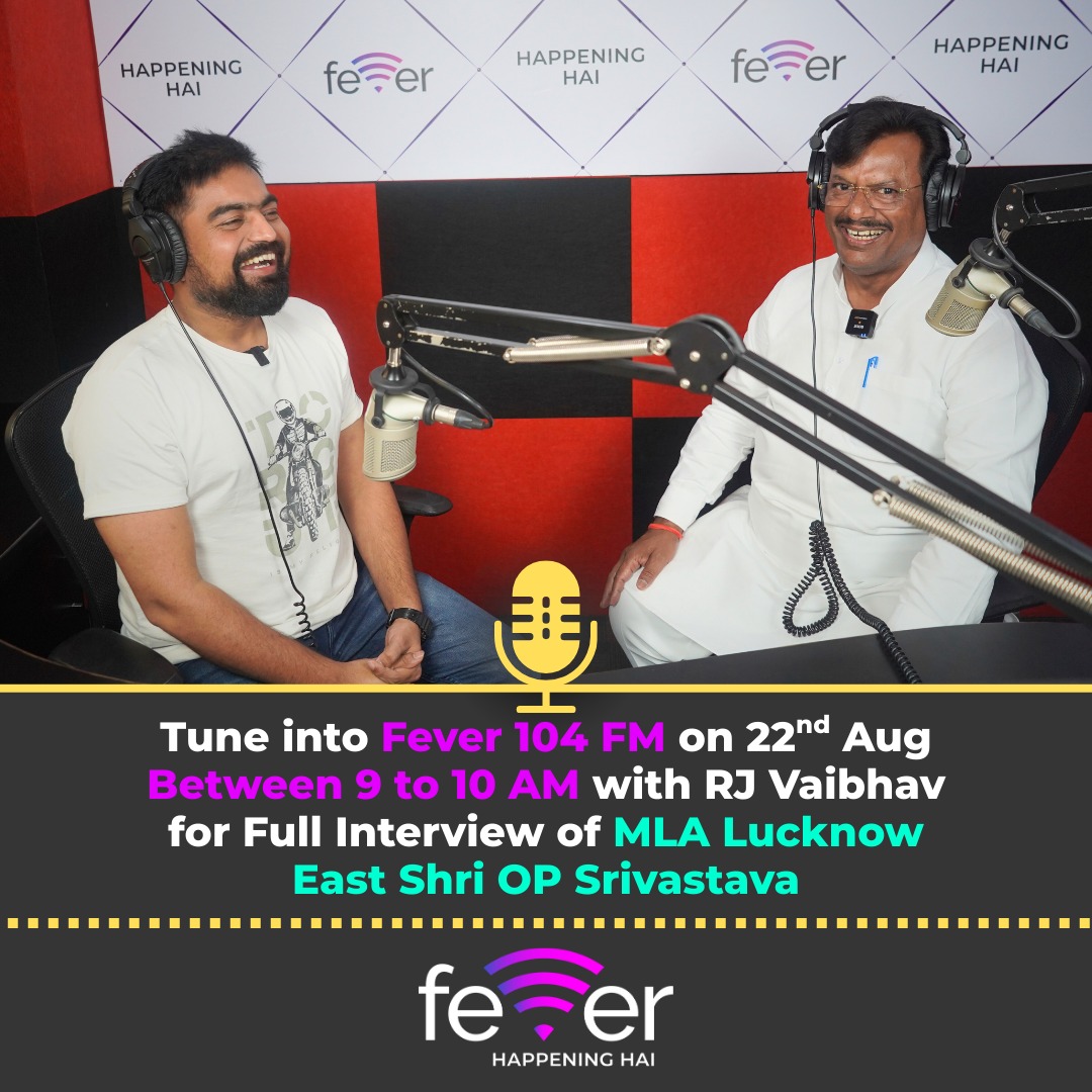 opsrivastavabjp's tweet photo. कल सुबह 9:00 से 10:00 बजे के बीच ट्यूनिंग करिए Fever 104 FM और सुनिए श्री ओ.पी. श्रीवास्तव जी के इस विशेष कार्यक्रम को लाइव RJ वैभव के साथ...
#FeverFM #LucknowEast #OPSrivastava #Development #RadioShow #FeverFM #मेरी_पूर्वी_विधानसभा_मेरा_परिवार #NarendraModiji #myogoiadityanath #bjp173 #opsrivastva #सशक्त_भारत_समृद्ध_भारत #BJP4UP #RSSorg #UPCM #RajnathSinghBJP