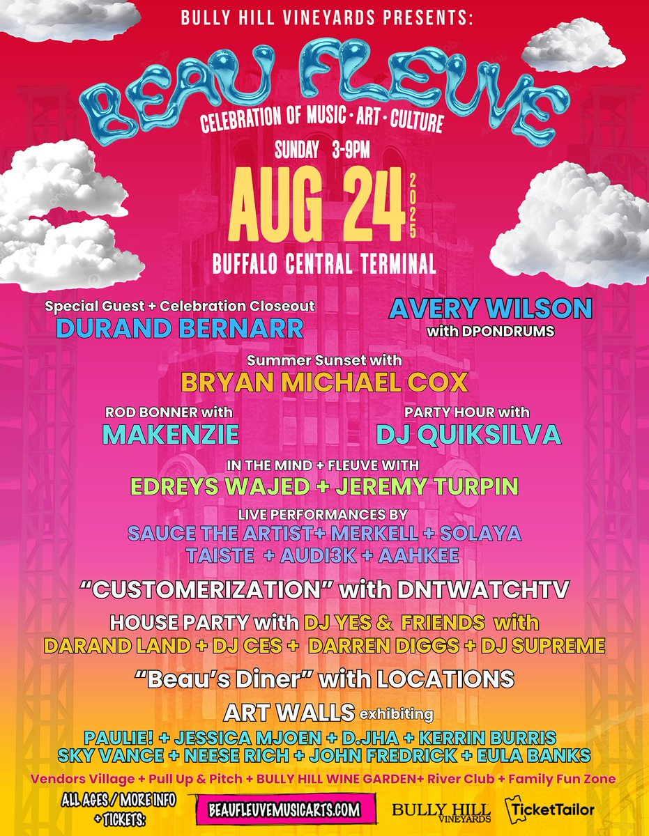 The ultimate celebration of music, art, and culture is almost here!✨

The 9th annual Beau Fleuve festival is THIS Sunday from 3-9 p.m.🎶

Who's ready?🤔