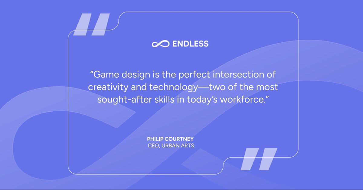 Endless (@endless_global) on Twitter photo Game design is more than play—it's a path to opportunity. <a href="/UrbanArtsOrg/">Urban Arts</a> is helping students build skills in coding, teamwork, & problem-solving. Check out our blog post where Urban Arts CEO shares more about how this approach is reshaping education. ow.ly/hFw750WxJlt Game design is more than play—it's a path to opportunity. <a href="/UrbanArtsOrg/">Urban Arts</a> is helping students build skills in coding, teamwork, & problem-solving. Check out our blog post where Urban Arts CEO shares more about how this approach is reshaping education. ow.ly/hFw750WxJlt