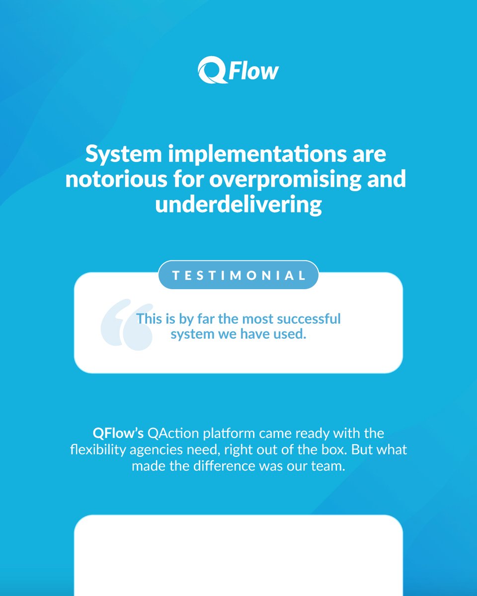 qflowsystems's tweet image. “This is by far the most successful system we have used.” Not words you often hear about case management software!

With QAction, flexible tech + real partnership means agencies get a system that fits them—no compromises.

What’s your biggest workflow gap?
#GovTech #Innovation