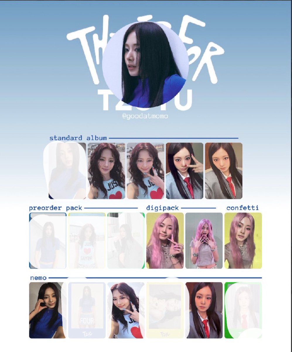 TWICE トレカ 交換

《譲》　画像1枚目

《求》　画像2、3枚目の未所持トレカ
同種異種⭕️

nemo、デジパ、店舗特典は同士希望です。
何でも検討するので、お気軽にリプください🙌🏻

東ド9/16-9/17手渡し＞郵送

厳しい場合♡で失礼いたします🙇‍♂️
#TWICE交換 #TWICEトレカ交換