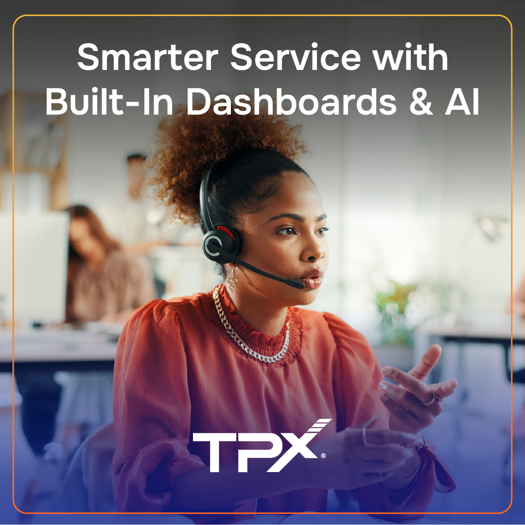 TPxComm's tweet image. Smarter dashboards. 🤖 Smarter service.

Discover how TPx UCx Contact Center puts AI to work for your business: tpx.com/resources/prod…