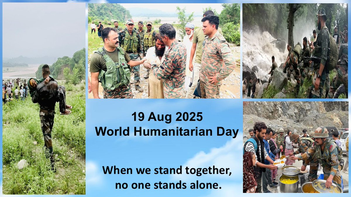MirMuzzafar4's tweet photo. On this #WorldHumanitarianDay, we salute those who serve humanity in its darkest hours. When we stand together, no one stands alone. #StandWithHumanity #ActsOfKindness #HumanitarianHeroes https://t.co/XCYab779sp
