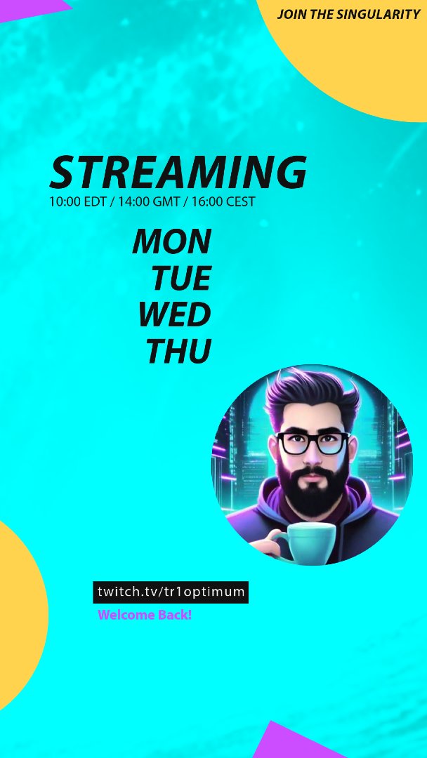 tr1optimum's tweet photo. ๐ฃPlug into the feed โ weโre making waves.
https://t.co/ZpfRPOewT8
#LiveNow #GamingVibes #tr1optimum #TwitchCulture #StreamTok #DigitalTribe https://t.co/52CvP1miL3