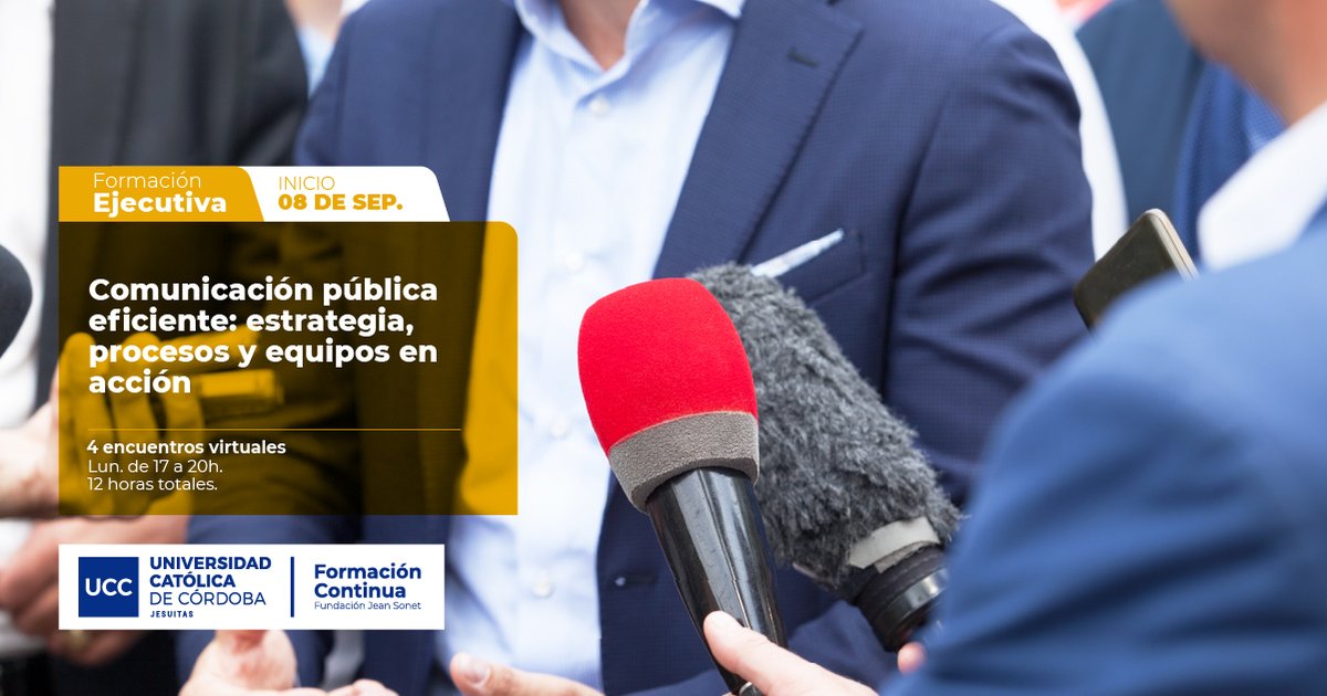 💬 𝗖𝗼𝗺𝘂𝗻𝗶𝗰𝗮𝗰𝗶ó𝗻 𝗽ú𝗯𝗹𝗶𝗰𝗮 𝗲𝗳𝗶𝗰𝗶𝗲𝗻𝘁𝗲: 𝗲𝘀𝘁𝗿𝗮𝘁𝗲𝗴𝗶𝗮, 𝗽𝗿𝗼𝗰𝗲𝘀𝗼𝘀 𝘆 𝗲𝗾𝘂𝗶𝗽𝗼𝘀 𝗲𝗻 𝗮𝗰𝗰𝗶ó𝗻
Este curso brinda herramientas para diseñar y gestionar la comunicación institucional de manera estratégica.
+ info: bit.ly/4fAFK3h