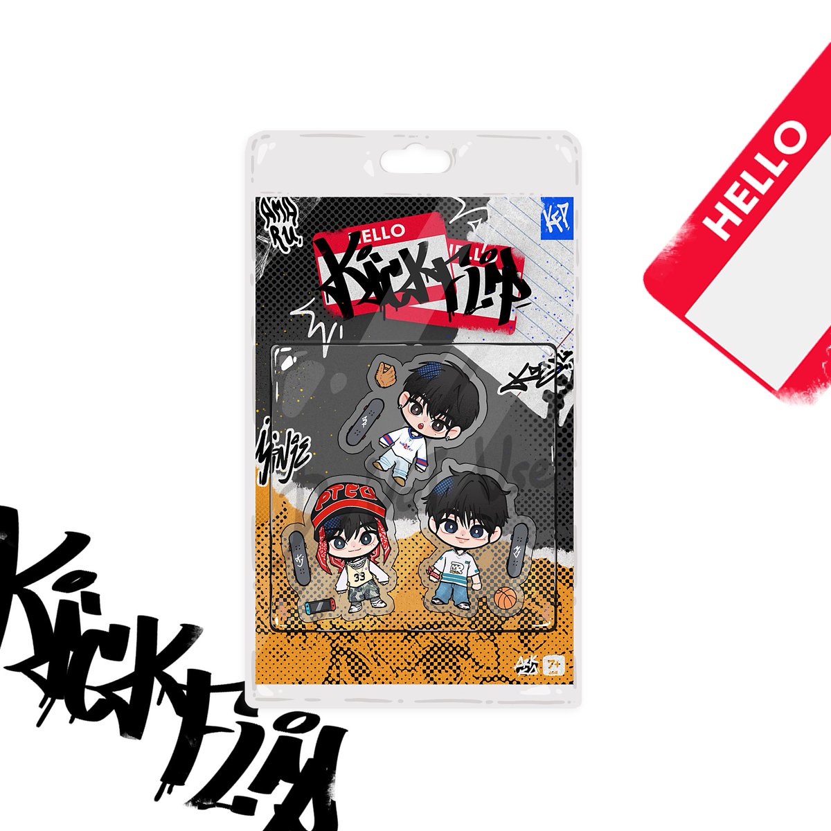 🛹🛹🛹
#아마루 #민제 #케이주 
#kickflipfanart