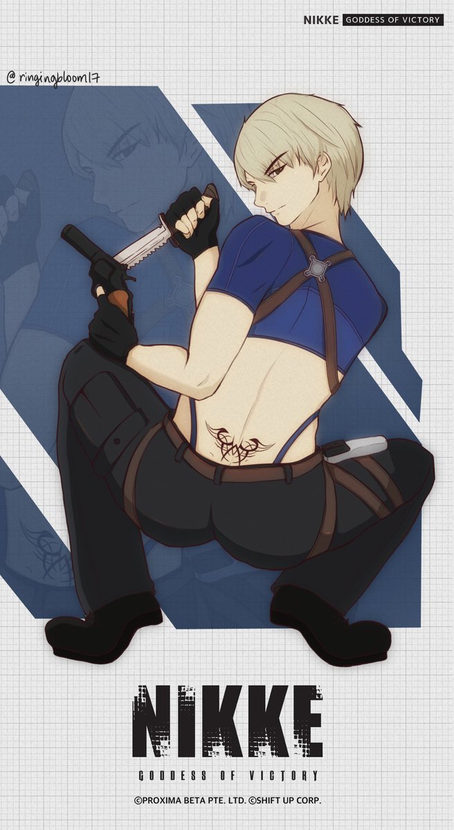 Spent way too long on this for it to look this bad HAHHA but enjoy, Leon best NIKKE 😤