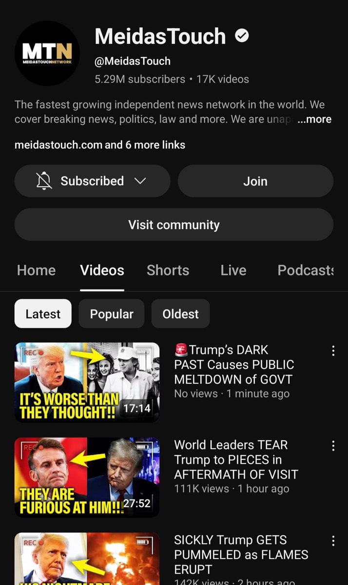 wonderfully_informed (@valid_voice) on Twitter photo It feels <a href="/MeidasTouch/">MeidasTouch</a>'s remit is to upload all the time recycling old news. It's becoming annoying - redundant . It's quantity for MeidasTouch.
I'm a liberal
#usa #maga It feels <a href="/MeidasTouch/">MeidasTouch</a>'s remit is to upload all the time recycling old news. It's becoming annoying - redundant . It's quantity for MeidasTouch.
I'm a liberal
#usa #maga