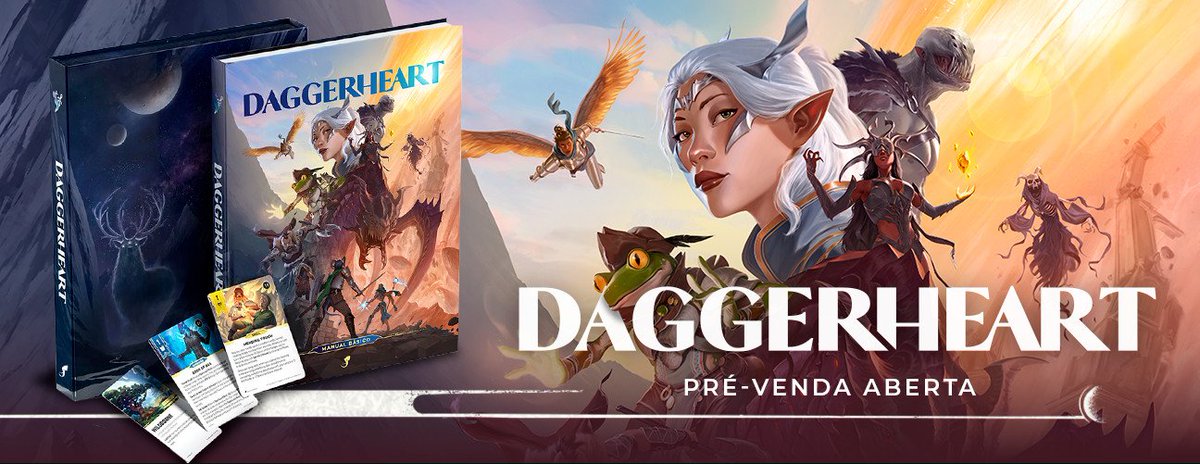 Alô #critters! Vocês estão todos sabendo que #daggerheart está em pré-venda pela
<a href="/jamboeditora/">Jambô Editora</a>?  
Que tal garantir o seu e ainda conseguir um descontinho usando o cupom MXPOD? Na compra do combo digital+físico já sai com PDF de prévia na hora.   jamboeditora.com.br/produto/dagger…