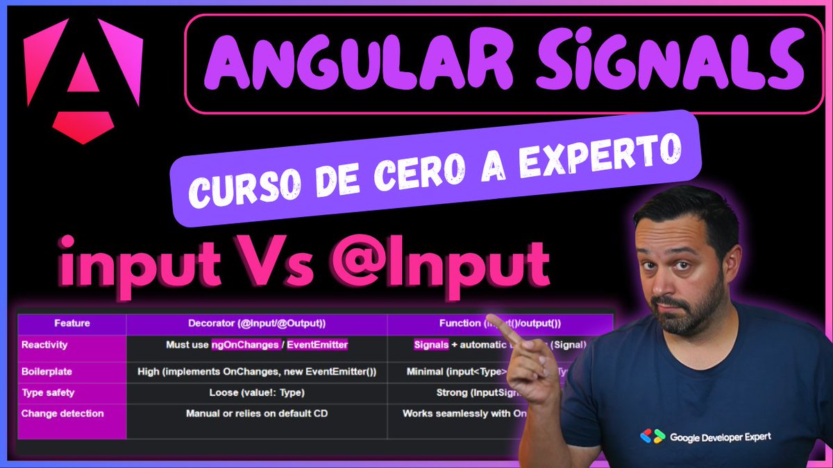 DotTechES's tweet image. 🎉 ¡La Lección 6 ya está en vivo!
Comunicación entre componentes usando input/output de Angular Signals!

🎥 No te lo pierdas: 
f.mtr.cool/iicjmtjlry
🔁 RT para ayudar a más desarrolladores
#Angular #ReactiveAPI