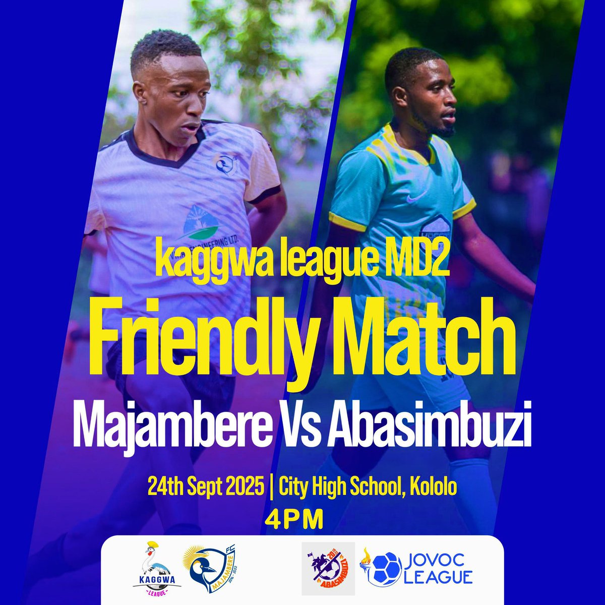 🟢Matchday 
🆚<a href="/MajambereFc/">Majambere_Fc</a> 
From <a href="/KaggwaLeague/">Kaggwa League</a> 
24th August 2025
City high grounds