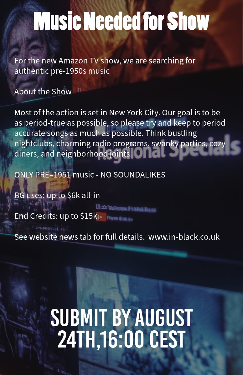 Music Search! 

Full deets here>> inblackrecords.bandzoogle.com/news-latest/bl…