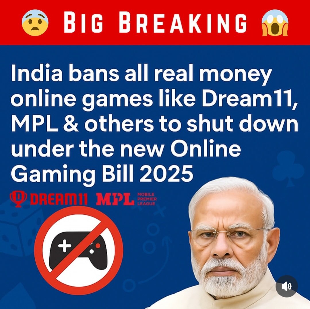Eladmi12's tweet photo. Online Gaming Bill 2025 — Real news or fake hype? 🚨 What’s your take on this? https://t.co/uFzNf36CYV