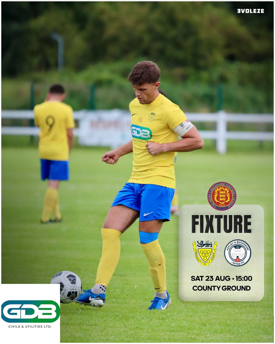On Saturday our Senior Men welcome Astley &amp; Buckshaw United FC
🆚 <a href="/ABFC2022/">Astley & Buckshaw Utd</a> 
🏆 <a href="/westlancsleague/">West Lancashire League</a> Premier League
🏟️ County Ground Whitehaven
📆 Sat 23rd August
⏰ KO 3:00pm
<a href="/NLCumbria/">Non League Cumbria</a> <a href="/bbccumbriasport/">BBC Sport Cumbria</a> #GDBCivils