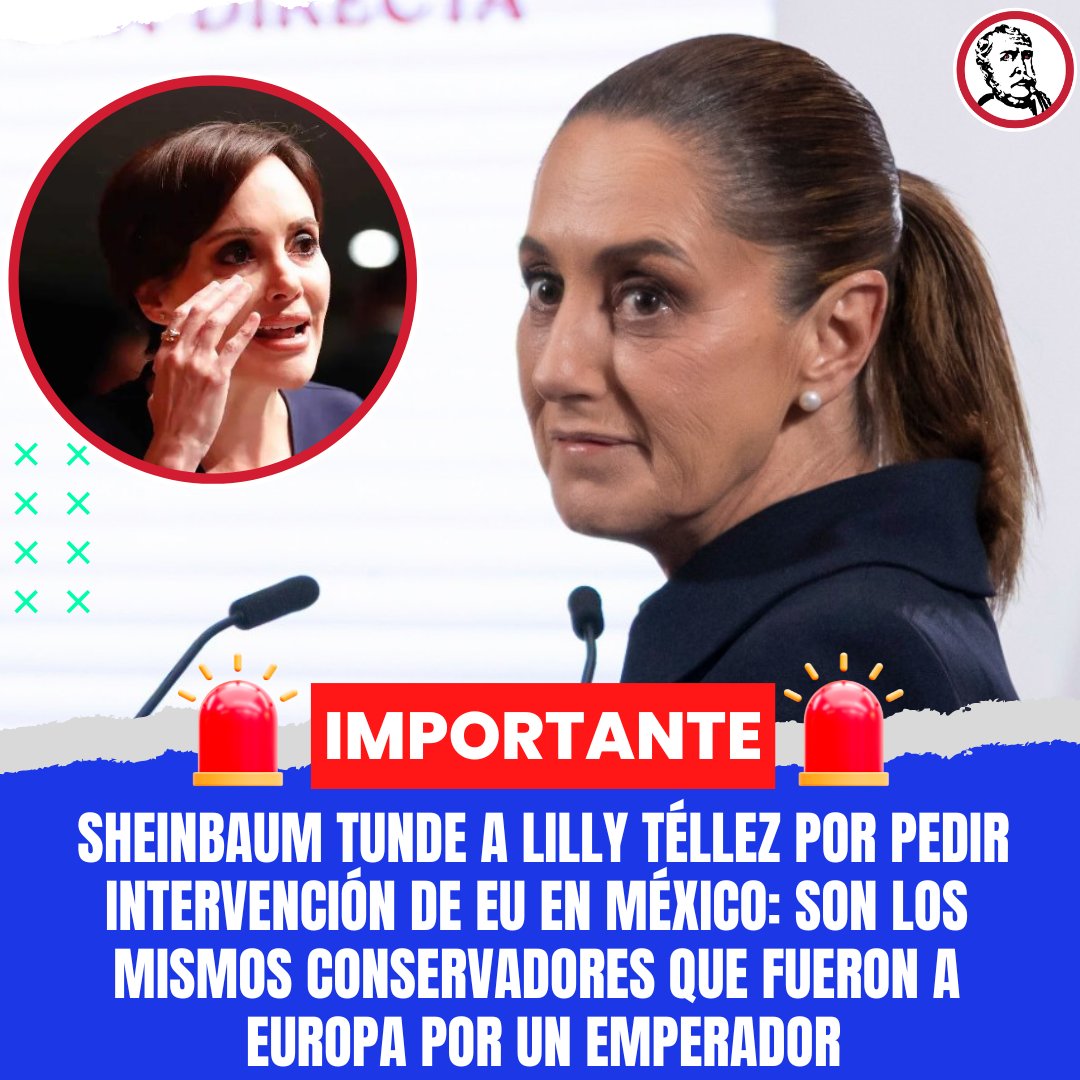 Revista Polemón (@revistapolemon) on Twitter photo 🚨 #IMPORTANTE | La Presidenta <a href="/Claudiashein/">Claudia Sheinbaum Pardo</a> comparó a la Senadora panista, <a href="/LillyTellez/">Lilly Téllez</a> con los conservadores del siglo XIX que fueron a buscar que un monarca extranjero viniera a gobernar México.
La mandataria aseguró que no se debe desestimar o minimizar que la legisladora 🚨 #IMPORTANTE | La Presidenta <a href="/Claudiashein/">Claudia Sheinbaum Pardo</a> comparó a la Senadora panista, <a href="/LillyTellez/">Lilly Téllez</a> con los conservadores del siglo XIX que fueron a buscar que un monarca extranjero viniera a gobernar México.
La mandataria aseguró que no se debe desestimar o minimizar que la legisladora