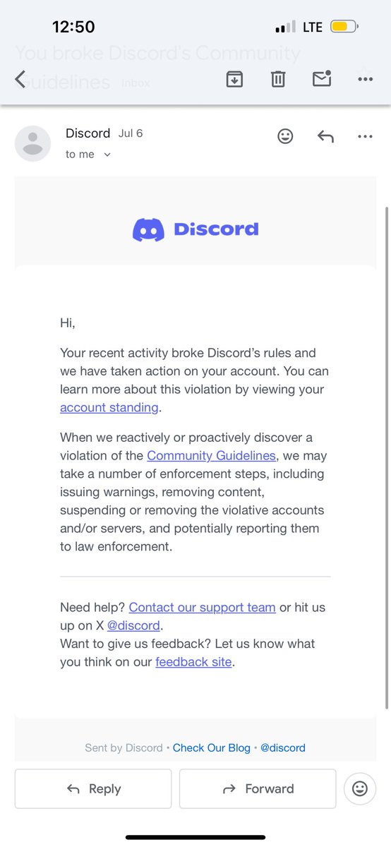BotTwixy's tweet photo. Hi @discord, I submitted an appeal over 40 days ago about my account being actioned. I haven’t received any response. Can someone from Trust &amp; Safety please check on my case? 
@discord_support https://t.co/ESi7t1S66m