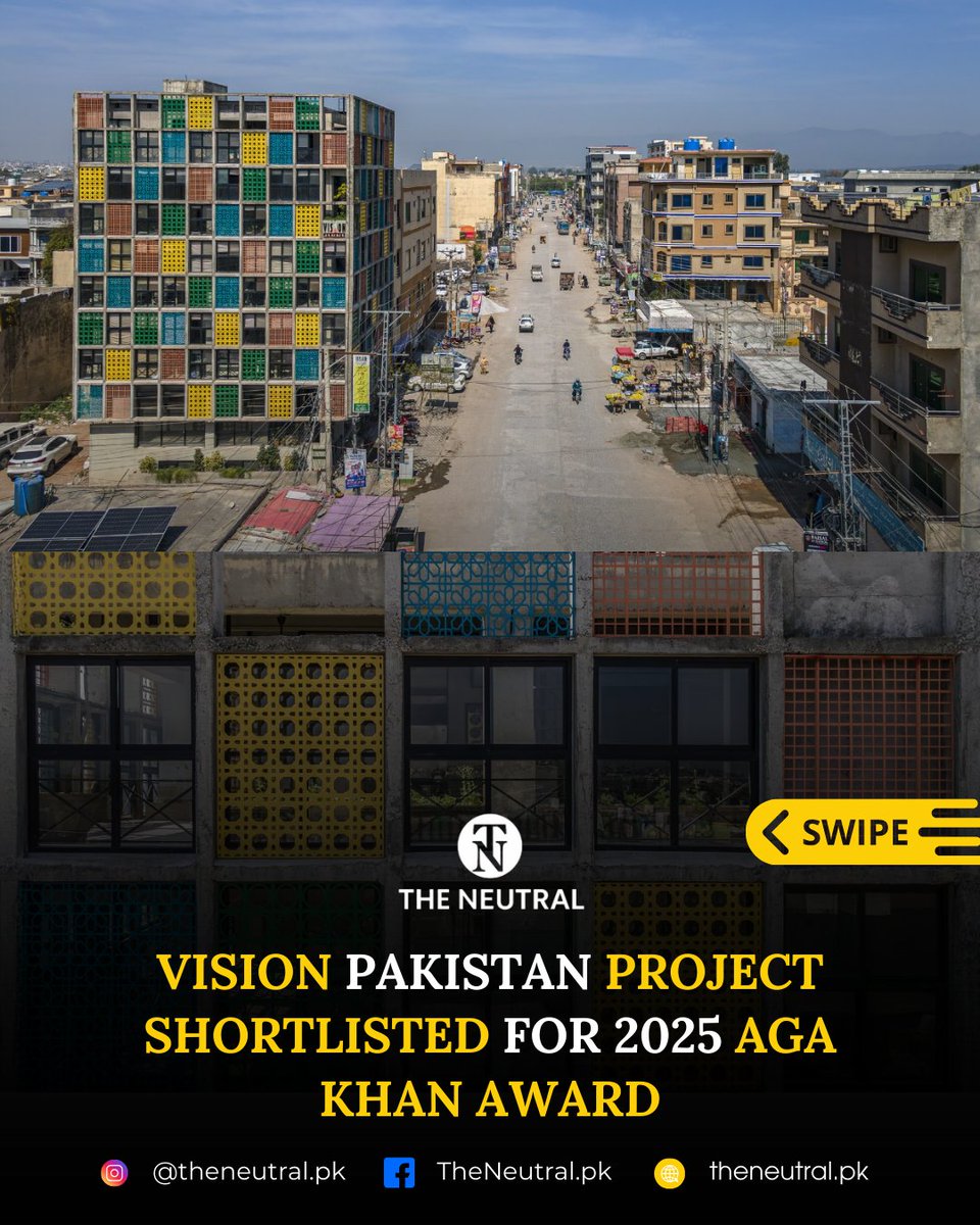 TNeutralpk68070's tweet image. A one nomination stands out for Pakistan: Vision Pakistan. This moment is historic, as it marks country’s return to global architectural stage after 27 years of absence from the award’s shortlist. 

Read more: theneutral.pk/vision-pakista…

#theneutral #VisionPakistan #AgaKhanAward