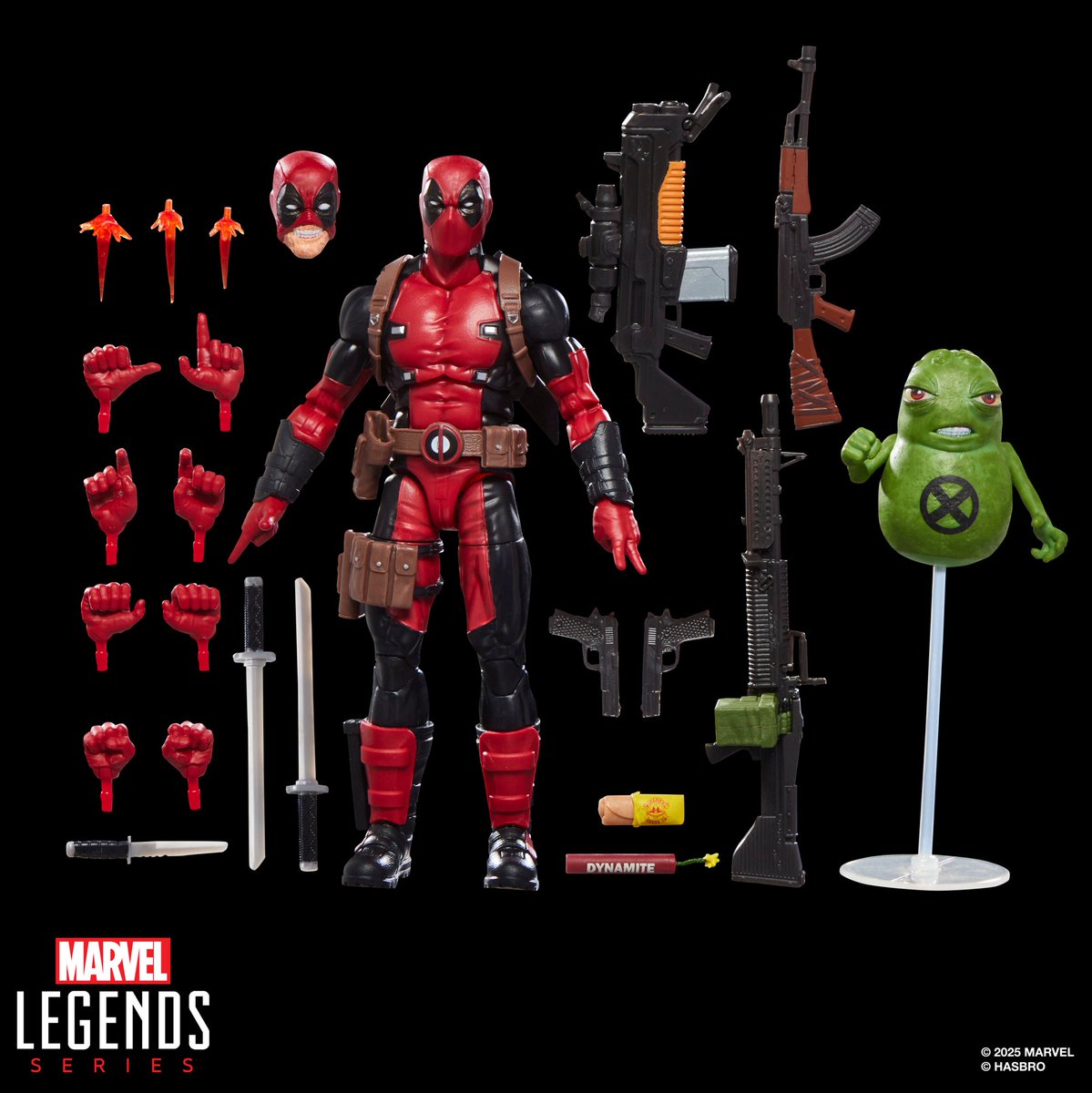 HeroesToys's tweet photo. Hasbro Marvel Legends Maximum Series Deadpool Figure revealed!
$49.99 and is slated for release in Fall 2025. Available to preorder Tuesday, August 26 at 10am/PST (1pm/EST) from select retailers. #ad
#Marvel #MarvelLegends #MaximumSeries #Deadpool #Affiliate https://t.co/RQTMWAZsDF