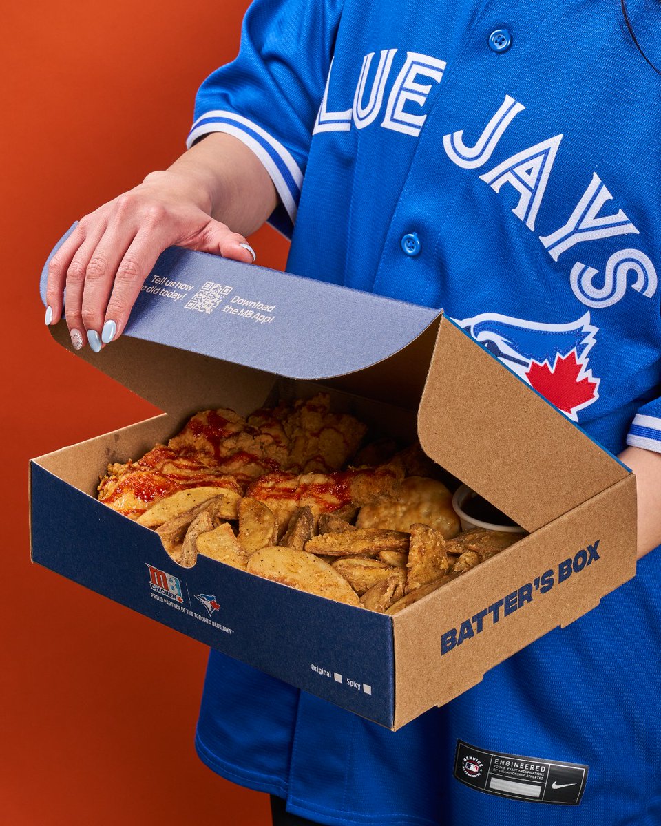 MaryBrowns's tweet photo. The IT box of the season 🤤
Make sure to pick up your Batter’s Box - enjoy 6 Pieces of Signature Chicken (available in Original, Spicy or Honey BBQ), Medium Taters, Gravy, 2 oven-fresh Biscuits & our NEW sweet habanero sauce for $22.99+tax!
#batterbox #marybrowns https://t.co/sFIFViuqkP