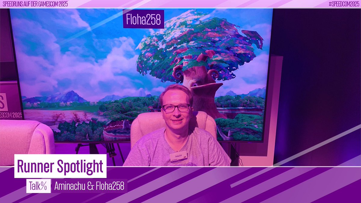 SpeedrunsDE's tweet photo. Bei SpeedrunsDE auf der Gamescom 2025 stellt sich @Floha258 nicht nur der Herausforderung eines The Legend of Zelda: Skyward Sword Randomizer-Runs – sondern auch den Fragen von @AminaChu im Interview.
https://t.co/sCPjSMG2rz
https://t.co/Irg8MNNo2V
#SPEEDCOM2025 #gamescom #Charity #Speedrun
