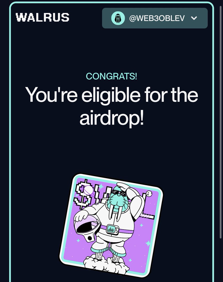 Thank you <a href="/WalrusProtocol/">Walrus 🦭/acc</a> 

Dinner secured ! 

🦭
