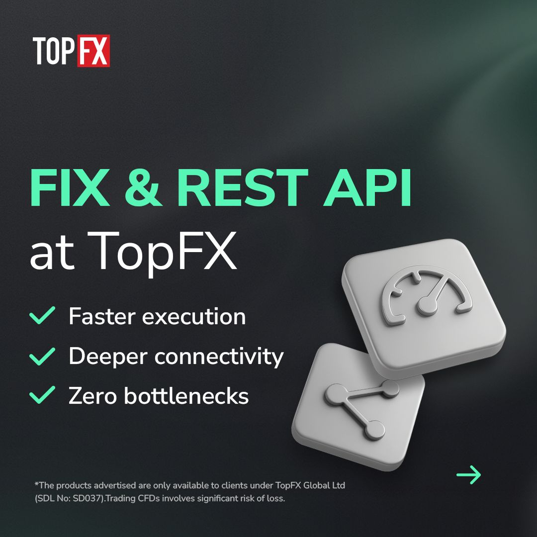 topfx_global's tweet image. When every millisecond counts, APIs aren’t optional - they&apos;re essential.

At #TopFX, our FIX &amp;amp; REST API solutions deliver ultra-fast execution and direct connectivity trusted by brokers, hedge funds, and institutions worldwide.

Click the link in Bio to learn more 

#FIXAPI