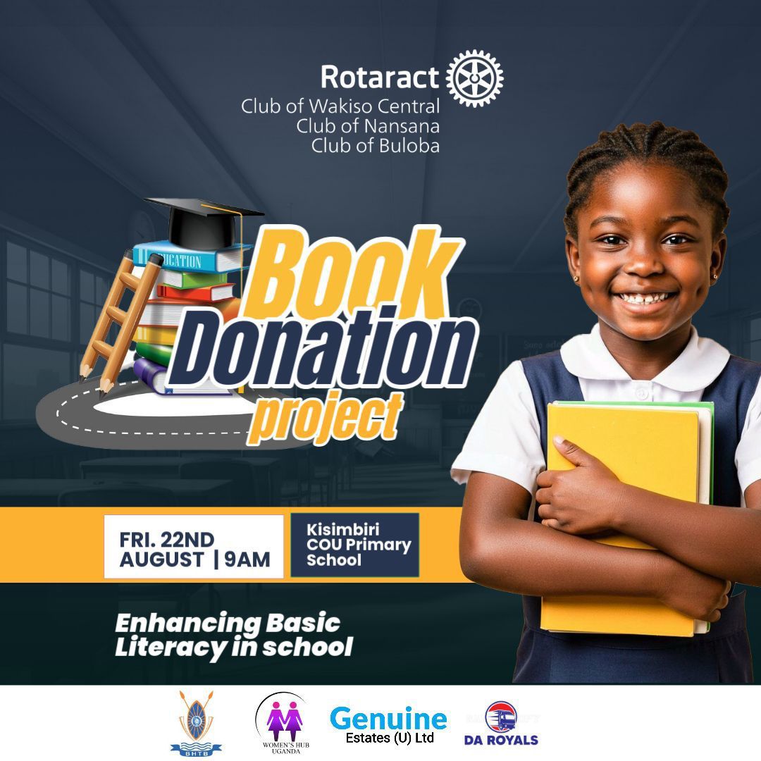 RctBuloba's tweet image. A book today, a brighter future tomorrow! 📚✨ Join us as we spread the gift of literacy at Kisimbiri COU Primary School this Friday on 22nd August #RotaractInAction #LiteracyMatters

#ItsTimeToJoinRotaract