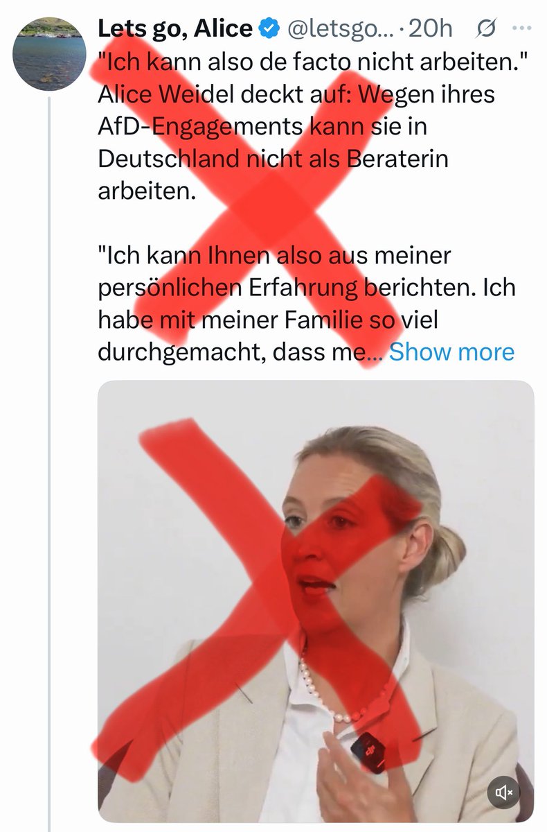 OckhamsC's tweet photo. #MadeMyDay3: Hier jammert #Weidel, dass sie neben ihrer politischen Arbeit nicht mehr als Beraterin hinzuverdienen kann”.
#FunFact: #PerlenPaula & #Pinsel #Chrupalla haben sich gerade ihr Gehalt als Fraktionsvorsitzende verdoppeln lassen. Wann also will sie nebenher arbeiten? https://t.co/2nyeLtJDHG