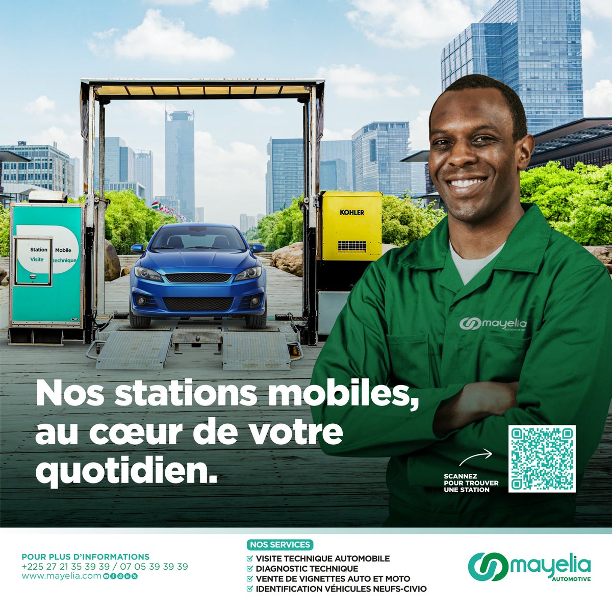 Avec Mayelia Automotive, la visite technique vient à vous !

Nos stations mobiles viennent à votre rencontre pour vous offrir plus de praticité et de proximité, là où vous en avez besoin.

#MayeliaAutomotive #VisiteTechnique #StationsMobiles 
#ChampionNationalDeLaVisiteTechnique