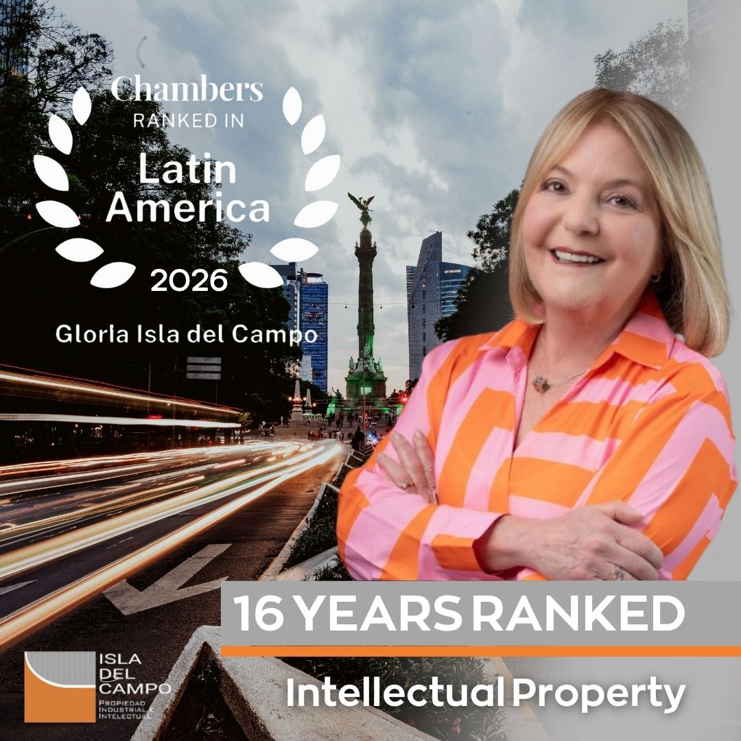 isladelcampo's tweet photo. Nos llena de orgullo informar que nuestra socia fundadora, Gloria G. Isla, ha sido nuevamente reconocida por el prestigioso ranking internacional Chambers and Partners en la categoría de Propiedad Intelectual en México 2026.

Gracias Gloria, por inspirarnos a todos con tu pasión. https://t.co/ICNjHlXgh5