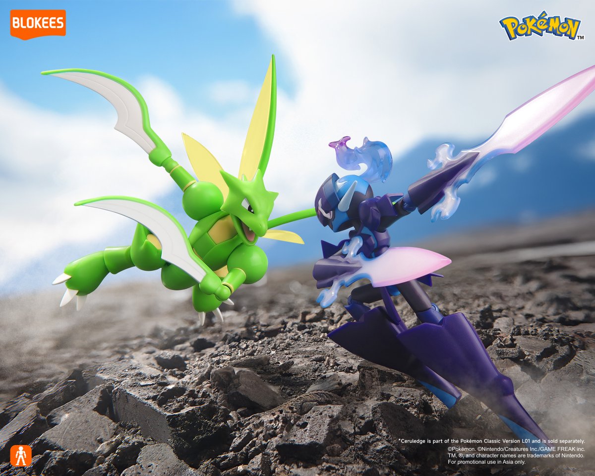 New Arrival✨Blokees Pokémon Classic Version-L New Encounters of Exploration Scyther slashes into the scene

Blades sharper than steel. Speed faster than sight.
With ninja-like agility and scythes that can cleave trees in a single strike, no prey escapes its grasp.

The Blokees