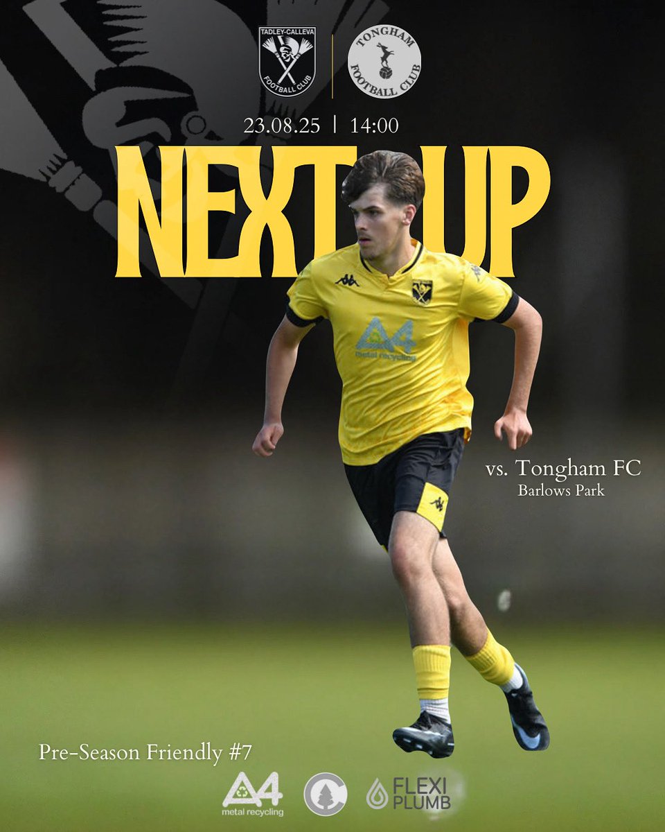 Tadley-Calleva Reserves (@tcfc_a) on Twitter photo PRE-SEASON FINALE 🏁
On Saturday we welcome <a href="/tongham_fc/">Tongham FC</a> to Barlows Park in our last pre season friendly ahead of our 30th August league start date. PRE-SEASON FINALE 🏁
On Saturday we welcome <a href="/tongham_fc/">Tongham FC</a> to Barlows Park in our last pre season friendly ahead of our 30th August league start date.