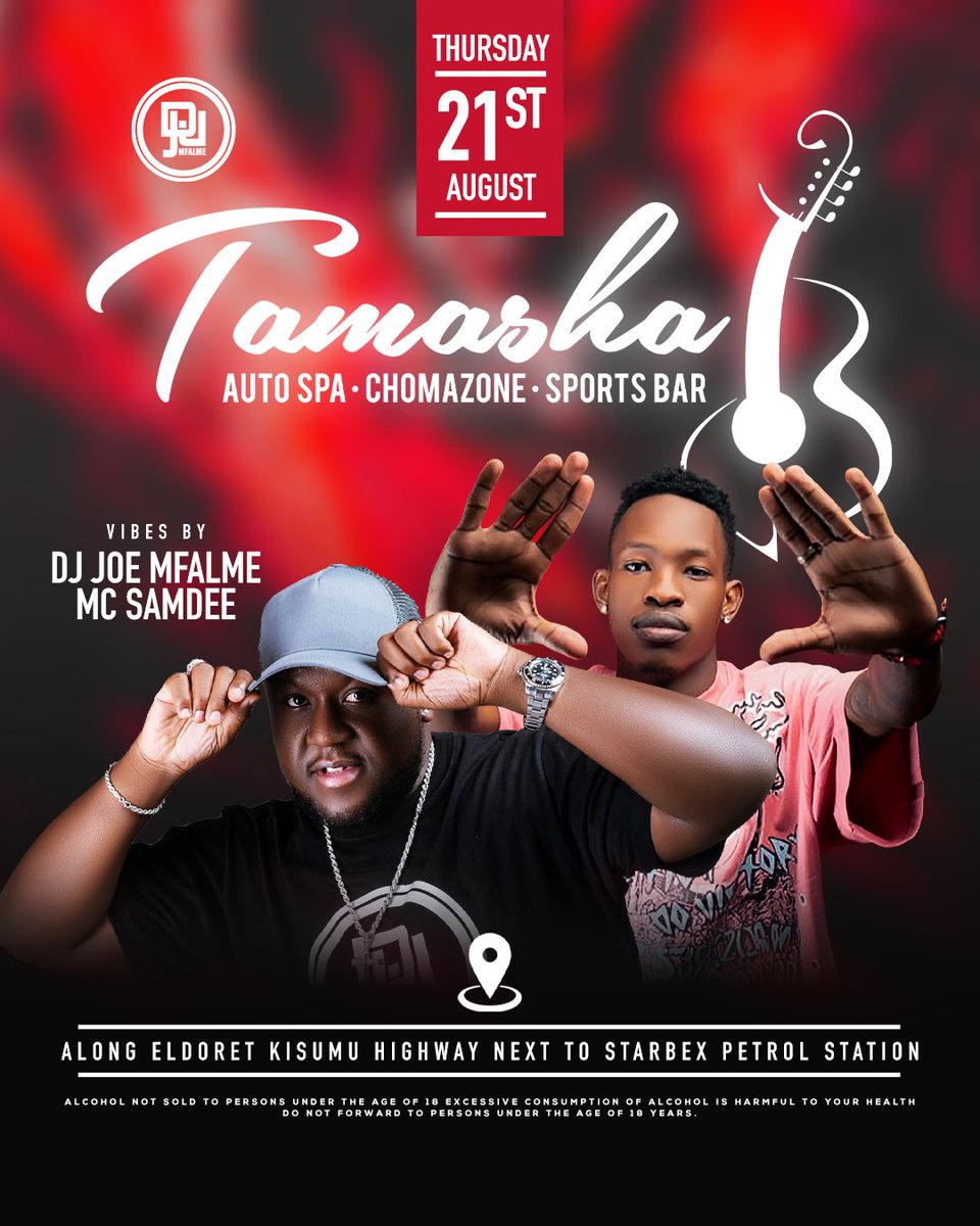 Tonight we link up @tamashaeldoret alongside <a href="/DjJoeMfalme/">DJ Joe Mfalme, H.S.C 🇰🇪</a> let’s pull up