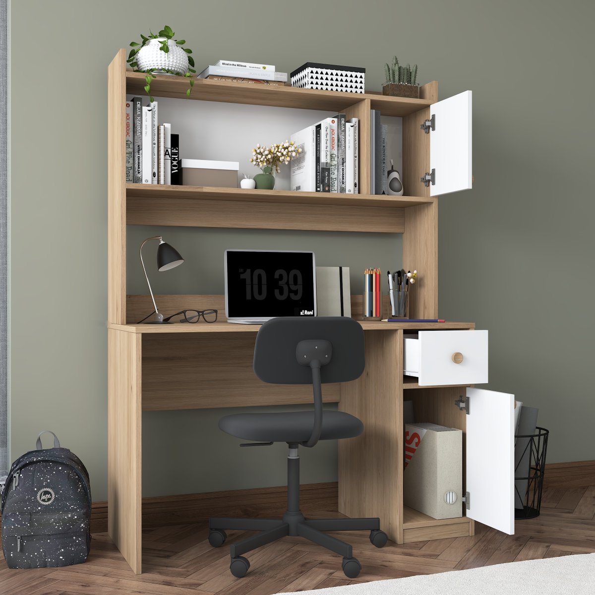 Rani_Mobilya's tweet photo. Rani HA127 Çalışma Masası 🪑 
Modern tasarım, ceviz &amp; beyaz renk, kitaplık ve çekmeceli depolama ile evde/ofiste verimli alan! 💻✨

#RaniMobilya #ÇalışmaMasası #EvOfis https://t.co/RXeiKc5wUL